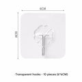Transparent Hooks [Pack of 10] (Pack of 2)