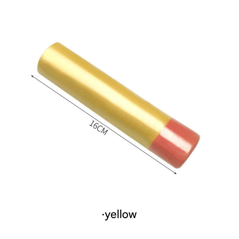 Yellow drawstring trash bag