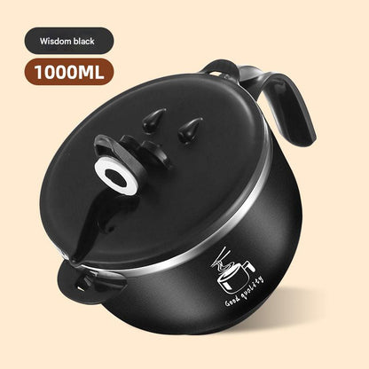 Large stainless steel bowl with lid for meals