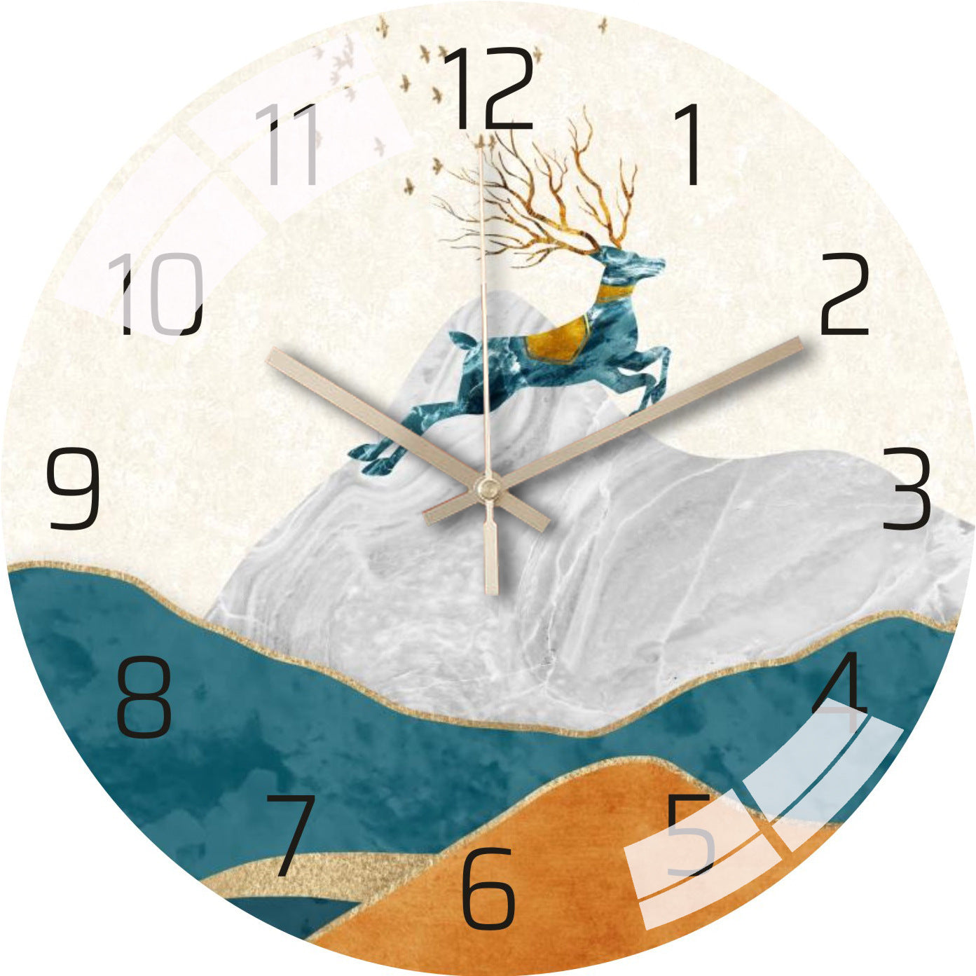 Elegant wall clock as home décor