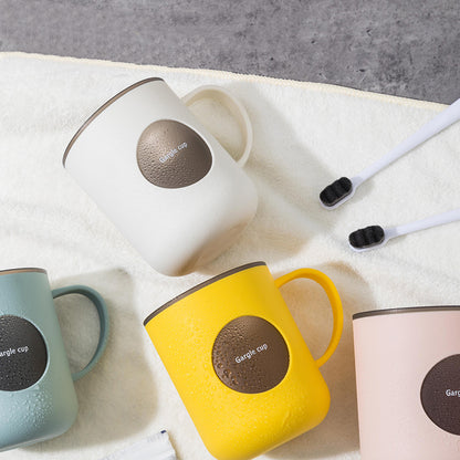 Stylish toothbrush holder with a handle