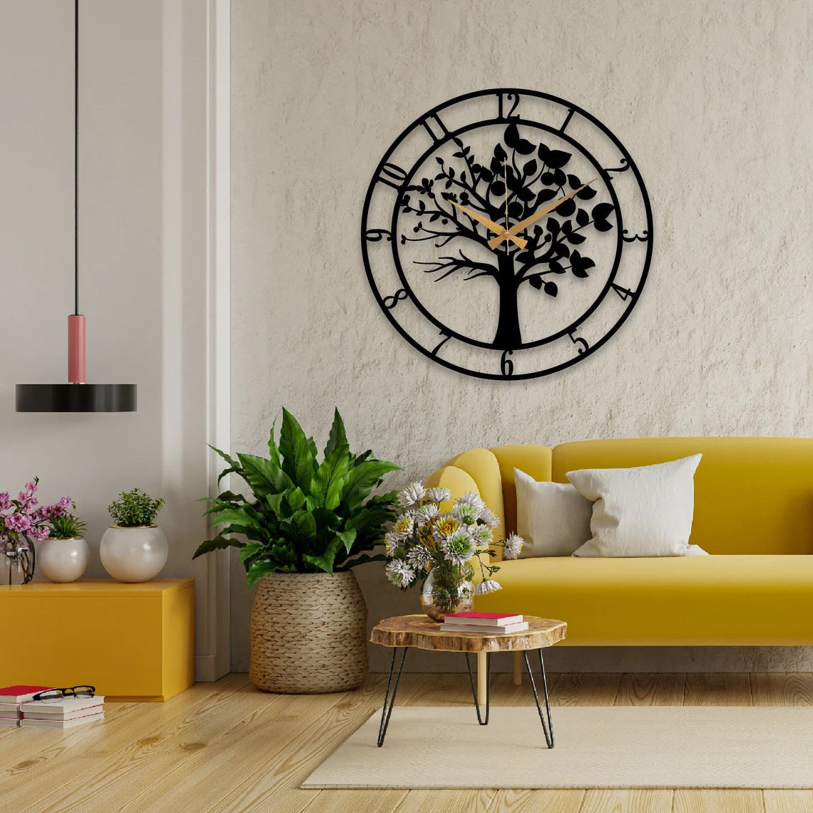 Elegant Tree of Life design wall clock