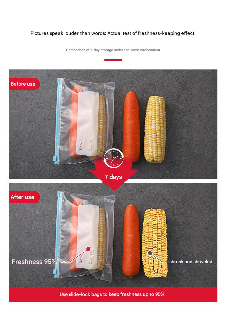 Durable sealable bags for kitchen organization