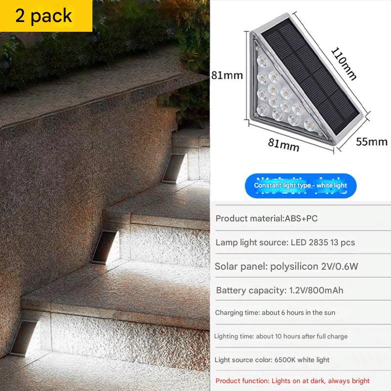 solar outdoor step light angle 3