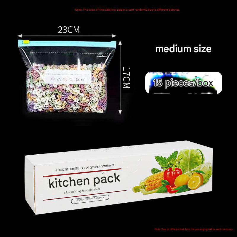 Seal food storage bags for refrigerator