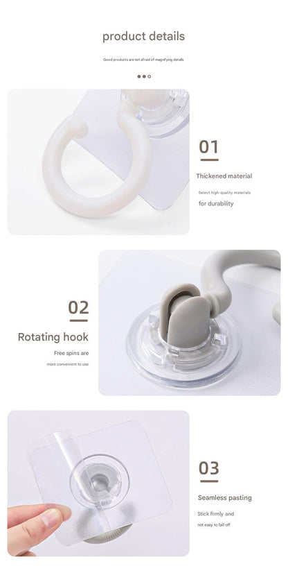 Adhesive hook with strong mounting
