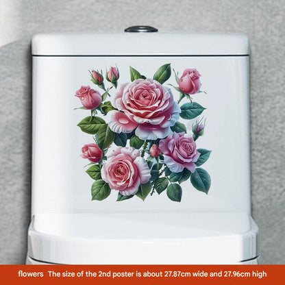 Butterfly toilet sticker design 1