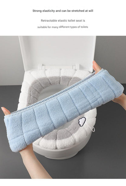 Comfortable toilet mat in green