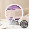Bicycle Astronaut Sand Art - Purple