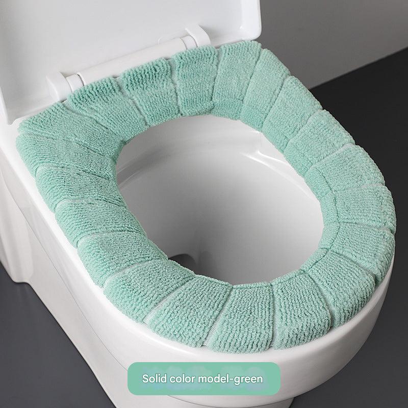 Pink toilet seat cover for winter